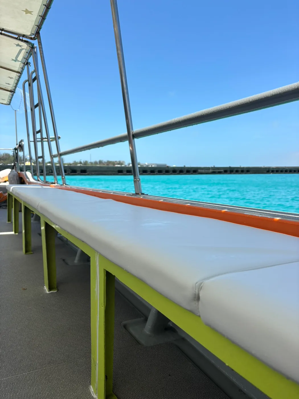 Boat seating and the sea